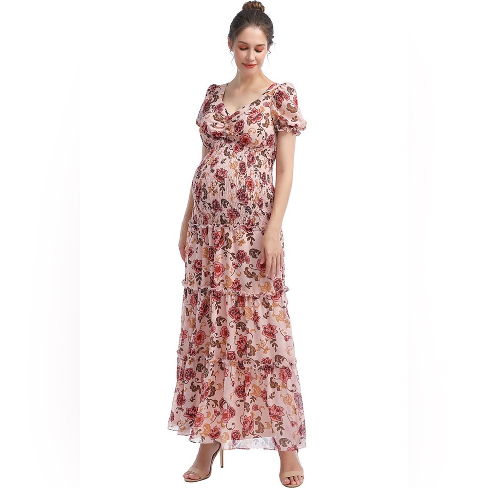 Kimi + Kai Maternity "Aoife" Maxi Dress XL